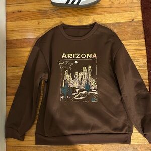 Arizona Graphic Brown Sweater
